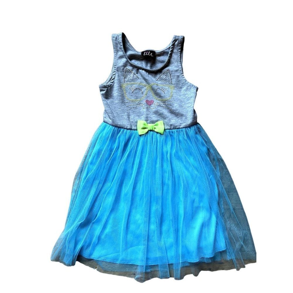 Lilt Girls Sleeveless Tutu Cat Princess Dress 5T